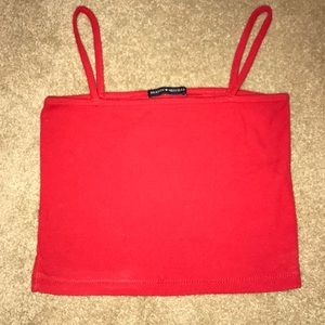 Brandy Melville Red Faye Tank Top